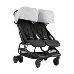 Mountain Buggy Nano Duo Buggy, Silver, 20 Pounds