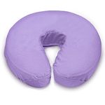 LONDON LINENS Microfiber Face Rest Cradle Covers - 4 Pieces (4, Lilac)