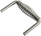 FIRELOOP 5" Stainless Spring Handle weldable Handle with 1/2" Steel Rod for BBQ, Custom Metal Projects, Custom Built Grills, Smokers, Pits, Wood Stoves