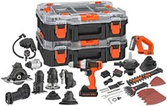 BLACK+DECKER MATRIX 20V MAX Power Tool Kit, Includes Cordless Drill, 12 Attachments and Storage Case (BDCDMT1212KITC1)