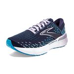 Brooks Women's Glycerin Gts 20 Walking Shoe, Peacoat/Ocean/Pastel Lilac, 11 UK