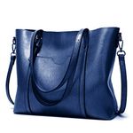 Pahajim Women PU Leather Purses and Handbags Tote Bag Bucket Purses Business Handbags Top Handle Satchel Handbags for Women