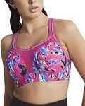 Panache Women's Underwire Sports Bra, Abstract Orchid, 32F