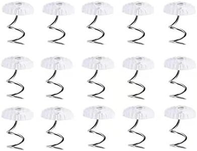 Twist pins, 50 Pieces Clear Heads Twist pins Plastic Head Upholstery pin for slipcovers and Bed Skirts