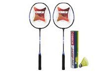 Cosco Cb-89 Badminton Racket Pair with Aero 727 Nylon Shuttle Cock