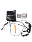 VermsBikers RGB Ambient LED Light Kit for Bike (6 PCS) Suitable for All Kind of Bikes and scooty Bluetooth App Controlled | Music Sync | Multicolor Motorcycle Neon Lights (Ambient Light)