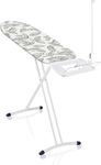 Leifheit Air Board Express M Solid Ironing Board, Large Iron Board for Steam Generator Iron, Large Extra Light Ironing Board with Cover, 120 x 38 x 76-100 cm