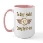 CafePress Number 1 Daughter in Law Large Mug 15 oz (444 ml) Ceramic Coffee Mug