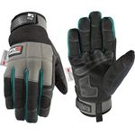 Wells Lamont FX3 Synthetic Leather Thinsulate Winter Gloves with Grip Palm, Large (7801)