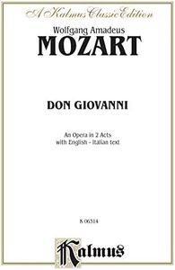 Don Giovanni: Italian, English Language Edition, Vocal Score (Kalmus Edition) (Italian Edition)
