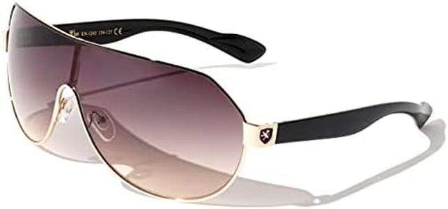 Men's Flat Top Sport Shied Aviator Sunglasses - Multiple Colors
