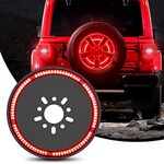 Nilight Spare Tire Brake Light Wheel Light 3rd Third Brake Light for 2018 2019 2020 2021 2022 2023 Jeep Wrangler JK JKU JL JLU