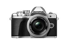 Olympus OM-D E-M10 Mark III Mirrorless Micro Four Thirds Digital Camera with 14-42mm EZ Lens & 16GB SDHC Card (Black) (Silver)