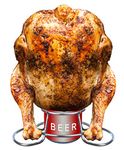 Beer Can Chicken Holder - Stainless Steel Beer Chicken Roaster for Grill Oven or Smoker