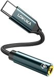 LOKUKA USB Type C to 3.5mm Female Headphone Jack Adapter, USB-C to AUX Audio Dongle Cable Cord Compatible with Pixel, Samsung Galaxy S9 S10 S20 S21 S22 Plus/Ultra, Note 10 20, iPad, MacBook