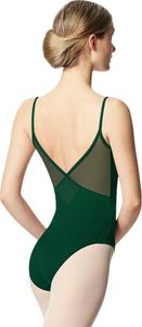 Tegmk Women Camisole Ballet Leotards for Dance Gymnastics Outfits Drawstring, Full Front Lining (FT23936-11-M)