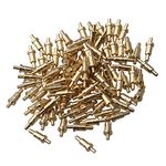 Mxfans 100pieces Gold-Plated 6mm Copper Accessory Probes Spring Pogo Pin Connector