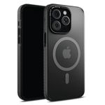 DailyObjects Polycarbonate Case For iPhone 13 Pro Max Compatible With Mag-Safe Wireless Charging,Black Nimbus Slim Shockproof Back Cover