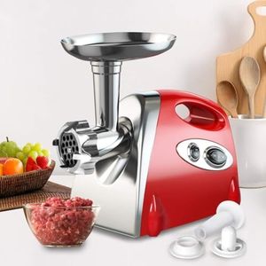 HYLXHRKRQRLS Electric Meat Grinder Mincer Sausage Filler Kibbe Maker Stuffer, Stainless Steel, 2800W, Electric, Meat Grinder