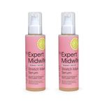 My Expert Midwife Stretch Mark & Scar Cream Duo, Pregnancy & Postpartum Elasticising Serum to Hydrate, Nourish and Sooth, Gentle Relief for Tight, Itchy Skin,150ml (Pack of 2)