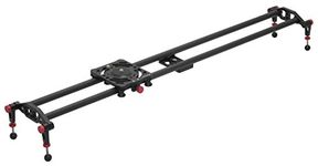 SONIA 47 inches / 120 cms Carbon Fibre Ball Bearing Camera Track Slider Video Stabilizer Rail with Rotating Wheel + Carry Case for DSLR Camera Video Camera, Load Upto 25 Kgs