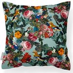 Izabela Peters Outdoor Cushions Waterproof, 43 cm, Filled Outdoor Cushion, Birds in Paradise- Blue Surf, Garden Furniture Cushions, Outdoor Seat Cushions, Garden Chair Cushions