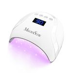 MelodySusie UV LED Nail Lamp, Plus24 48W Professional UV Nail Light for Gel Nails Polish Fast Curing with Automatic Sensor, 4 Timer Setting, LCD Display P-PLUS24 (48W Nail Lamp 1)