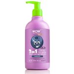 WOW Skin Science Kids Tip To Toe Wash - Shampoo - Conditioner - Body Wash - No Parabens, Sulphate, Silicones, Mineral Oil Or Color - Blueberry, 300 ml