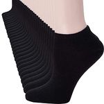 14 Pairs Low Cut Ankle Socks for Men/Women Thin Athletic Sock Pack Socks, Black, 5-10