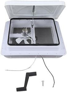 14 Inch RV Roof Vent with 12V Reversible Fan 2 Wire Design Universal Cargo Roof Vent for Rvs, Campers, Travel Trailers, Caravans and Motorhomes