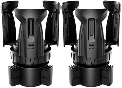 Automatic Car Cup Holder Expander, Large Water Bottles Holder for Yeti, Hydro Flask, Nalgene, Owala 24/32/45/50oz Travel Tumbler & Mug, Adjustable Car Cup Insert Accessories (2 Pack)