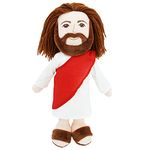 June Garden 14" Plush Religious Figure - Jesus Stuffed Doll - Baptism Gift Christ Religious Savior