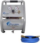 California Air Tools 1P1060SPH Light & Quiet .6 Hp, 1 Gal. Steel Tank Portable Air Compressor with 25' Hybrid Air Hose