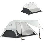 Naturehike Star River 2 Person Tent - 15D Superlight Silicone Nylon - 3000mm Waterproof 4 Season Elite Backpacking Tent, Compact for Long Distance Trekking, 1.44kg