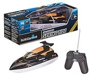 Revell Control 24136 Remote Control Boat Spring Tide 40 With MHz Control, 2 Powerful Electric Motors, Propellers Start Only In Water, 2 Channel, 24cm in length