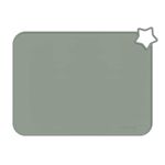 Minifolk Single Silicone kids Star Table Mat in Thyme | Baby Toddler Placemat | Non Slip Mat | Mess free | Dishwasher safe