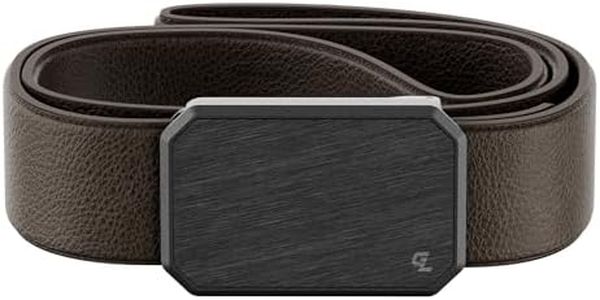 Groove Life Groove Belt Max Leather Brown, Full Grain Leather Belt for Men