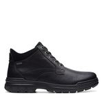 Clarks Rockie 2 Up Gore-Tex Leather Boots In Black Wide Fit Size 6½
