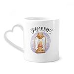 DIYthinker Colorful Barn Lantern Cartoon Pattern Coffee Mugs Pottery Ceramic Cup With Heart Handle 12oz Gift