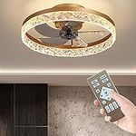 LED Ceiling Fan with Lights, 19.7 I