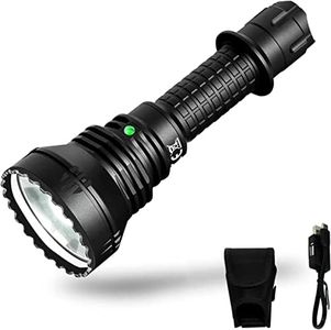 ACEBEAM L19 2.0 Tactical Flashlight 1422 Yards Long Rang Throw 1650 High Lumens Rechargeable LED Flashlight - White LED