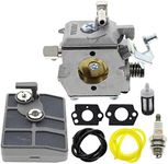 AUTOKAY WA-2-1 Carburetor for Chainsaw Stihl 030 031 031AV Paramount PLT2145 Poulan 112 DPT112 Weed Eater LT7000 GTI17LE GTI52 SST45 with Fuel Line Fuel Filter Gasket Spark Plug