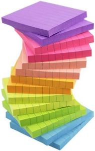 14 Pads Lined Sticky Notes 3x3 Sticky Notes with Lines Self-Stick Note Pads 7 Bright Multi Colors, 80 Sheet/Pad