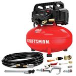 Air Compressor, 6 Gallon, Pancake, Oil-Free with 13 Piece Accessory Kit