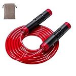 Gaoykai Weighted Jump Rope for Women,Men,Heavy jump rope with Adjustable Bold PVC Rope,Ball Bearing Aluminum Alloy Non-Slip Handle ,Great for Crossfit Training, Boxing, and MMA Workouts