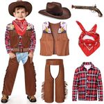 Latocos 7 PCS Kids Cowboy Costume f