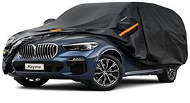Kayme 7 Layers SUV Car Cover Waterproof Breathable, Custom Fit BMW X5 (2010-2023), Outdoor Full Cover Sun Rain UV Dust All Weather Protection. Shipping From UK Warehouse. Black