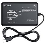 RFID Card Reader 13.56Mhz Mifare Reader Support ISO14443-A/B Protocol, IC Card Protocol Contactless Card IC Reader Compatible with iPhone Android Mac OS (Type C Port)