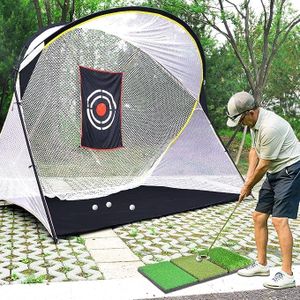 Kapler Golf-Übungsnetz, 2,8 x 1,8 x 3 m, Golfnetz, professionelles Golf-Zubehör mit Tragetasche für drinnen und draußen, Golfschlägernetz