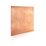 Copper Sheet, KLEHOPE Brass Sheet, Copper Sheet 1mm,4''×4''(100×100mm) 99% Pure Copper Sheet, Copper Plate, Copper Sheeting for Crafts, Art Project, Electrical Equipment